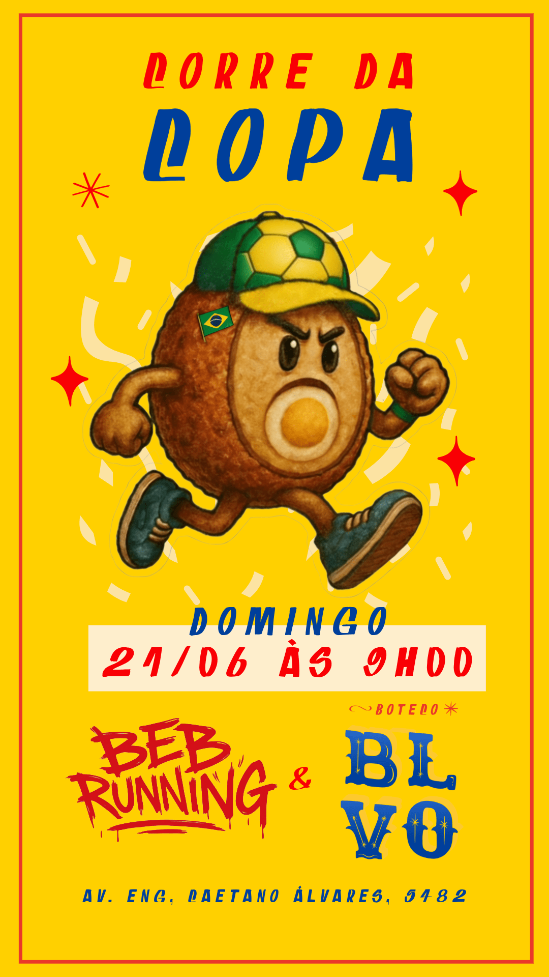 BEB Running & Boteco Bolovo - COPA 2O26 - 21/06 - 9:00