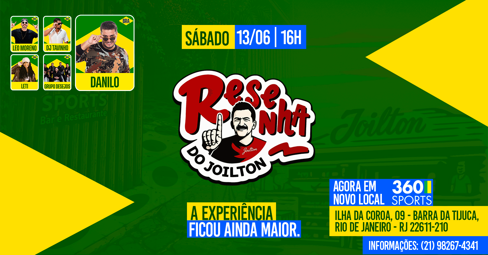 Resenha do Joilton - Arena 360 - Brasil x Marrocos - Rio de Janeiro, RJ