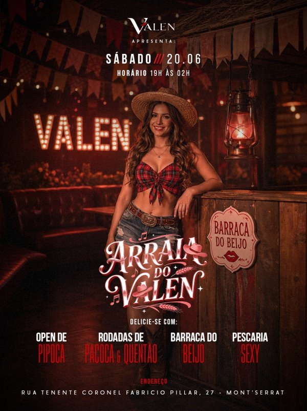 Imagem do evento SÁB.20/06l Arraiá do Valen
