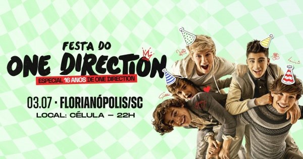 Imagem do evento Festa do One Direction | Florianópolis/SC