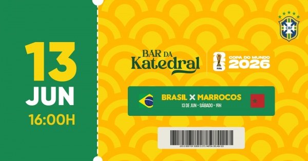 Imagem do evento BAR DA KATEDRAL | BRASIL X MARROCOS