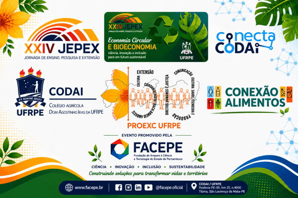 Imagem do evento Conexão alimentos: promovendo a bioeconomia circular / XXIX JEPEX CODAI / CONECTA CODAI II