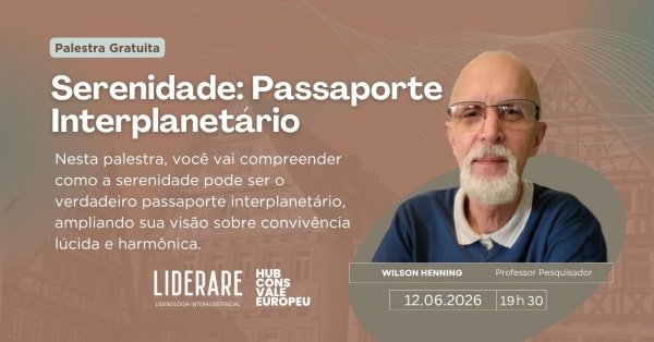 Imagem do evento Palestra Gratuita: Serenidade: Passaporte Interplanetário