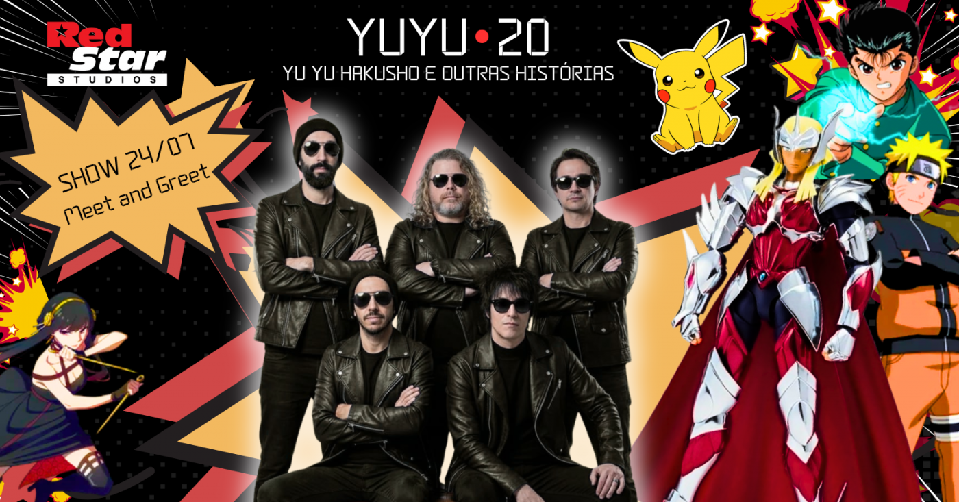 YUYUページ Yu Yu Hakusho e Outras Histórias - Yuyu20 tour 2026 em São Paulo