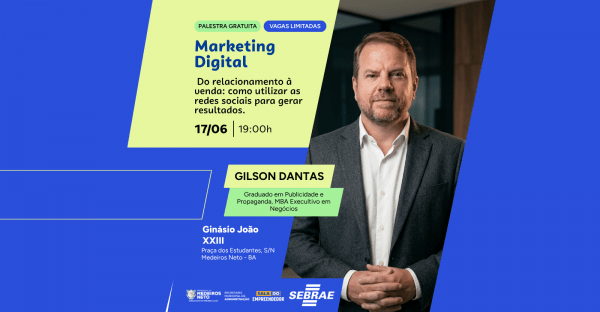 Imagem do evento Palestra Como utilizar o marketing digital - Medeiros Neto