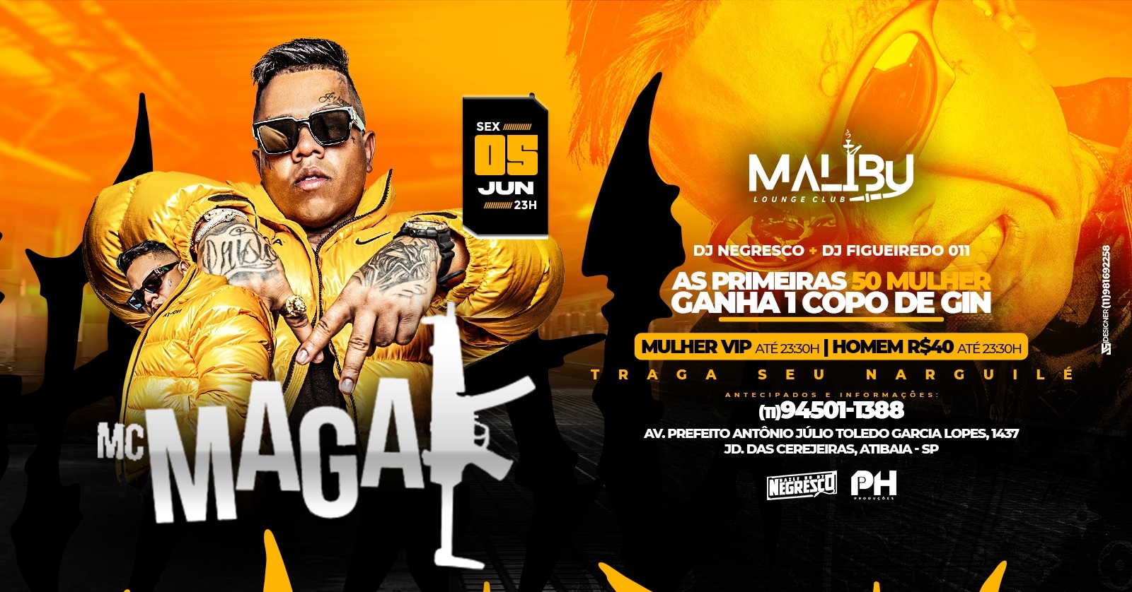 Mc Magal - Malibu Lounge CLUB - Atibaia, SP