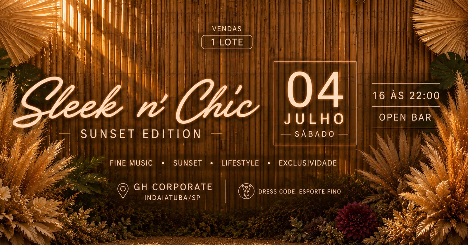 Sleek n Chic Sunset Edition - Indaiatuba, SP