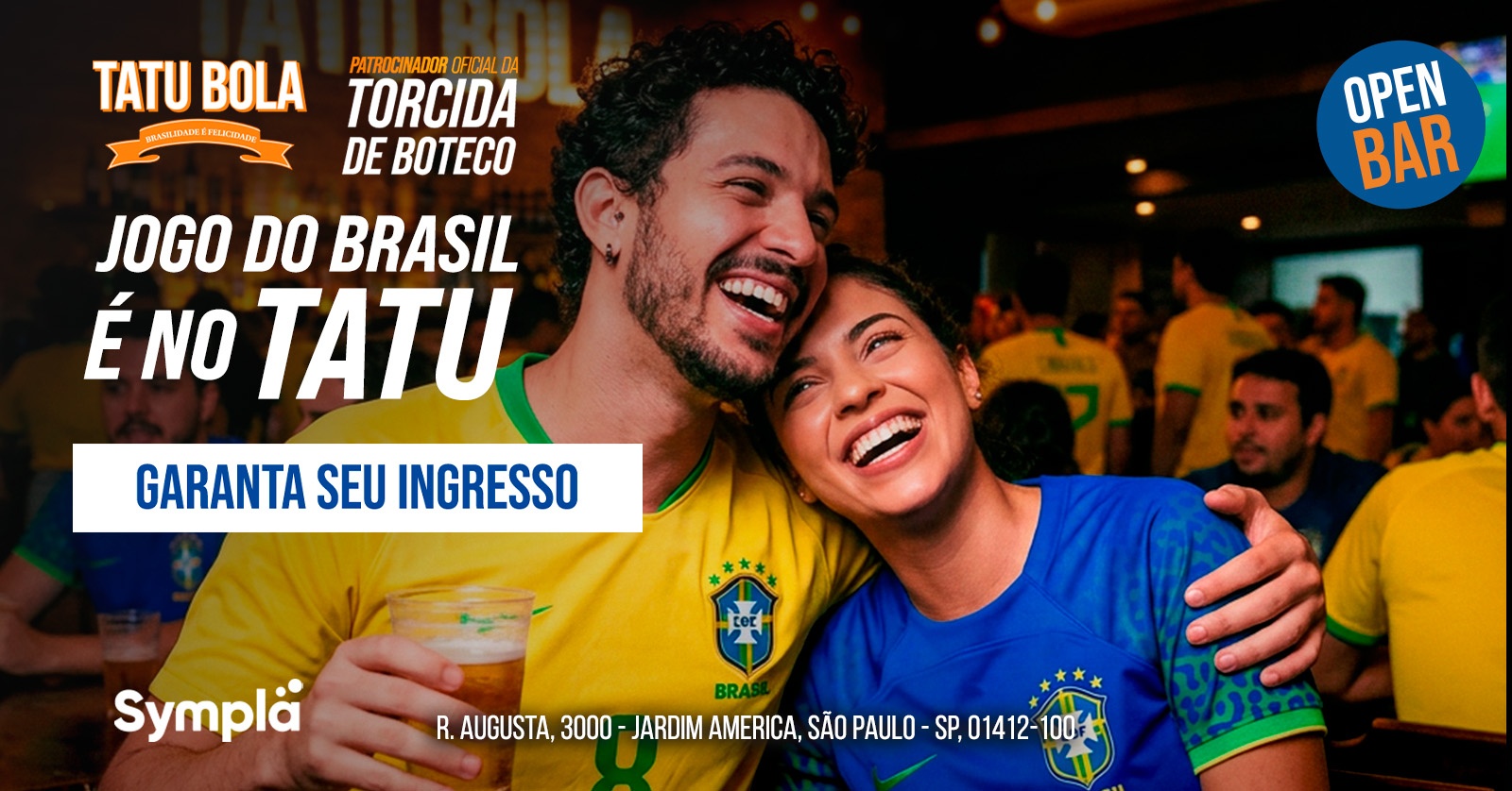 COPA DO MUNDO BRASIL X HAITI OPEN BAR| TATU BOLA JARDINS - São Paulo, SP