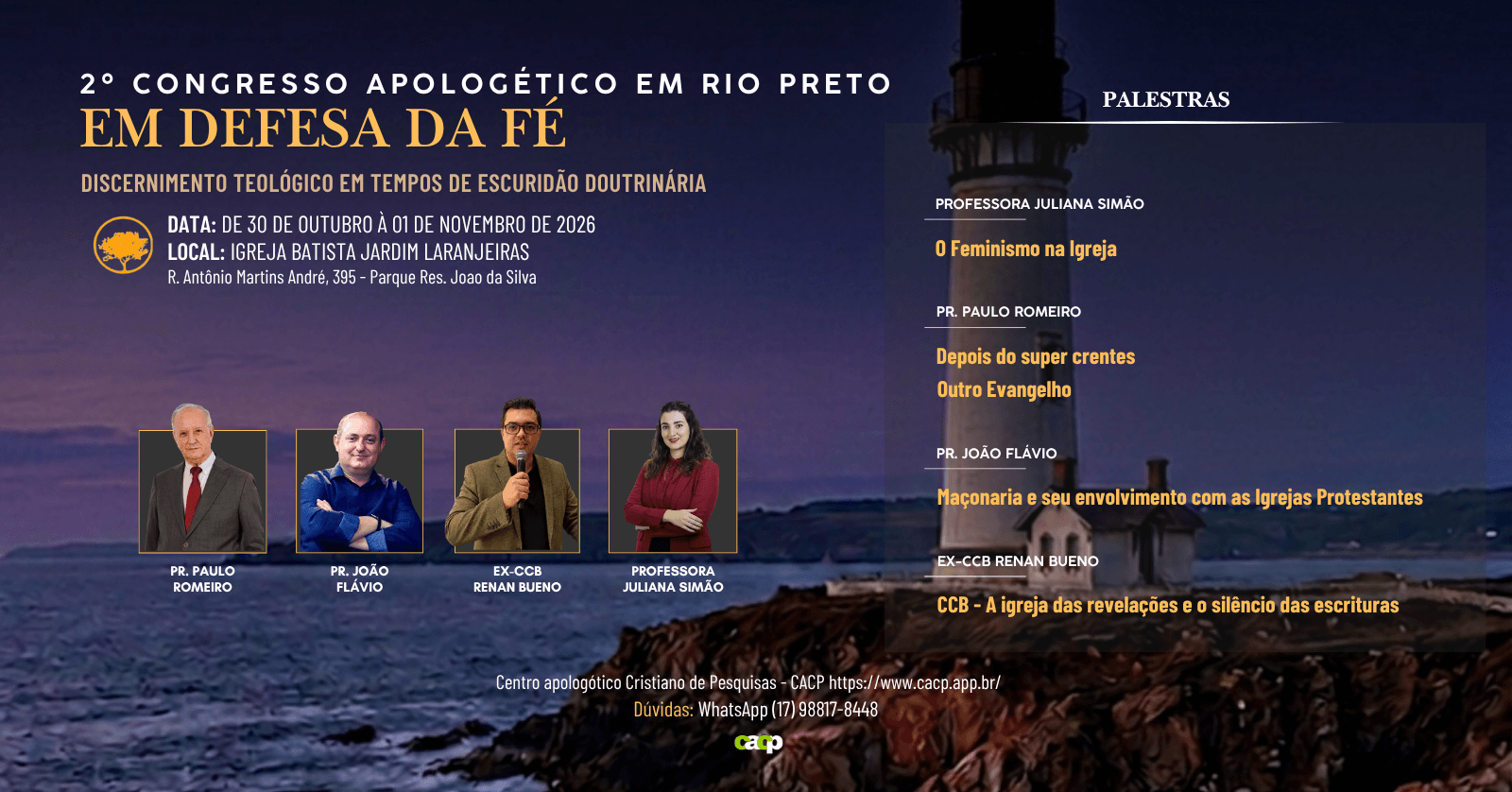 Em Defesa da Fé - 2º Congresso Apologético em Rio Preto