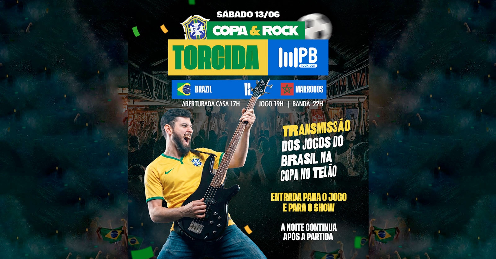 JOGO DO BRASIL + BANDA CASA NOSTRA - Maringá, PR