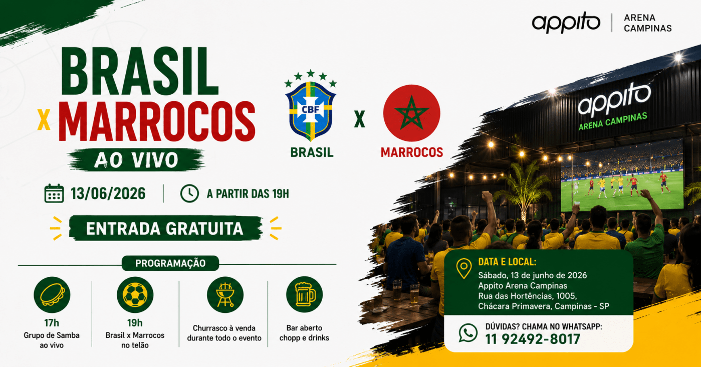Brasil x Marrocos ao Vivo - Appito Arena Campinas