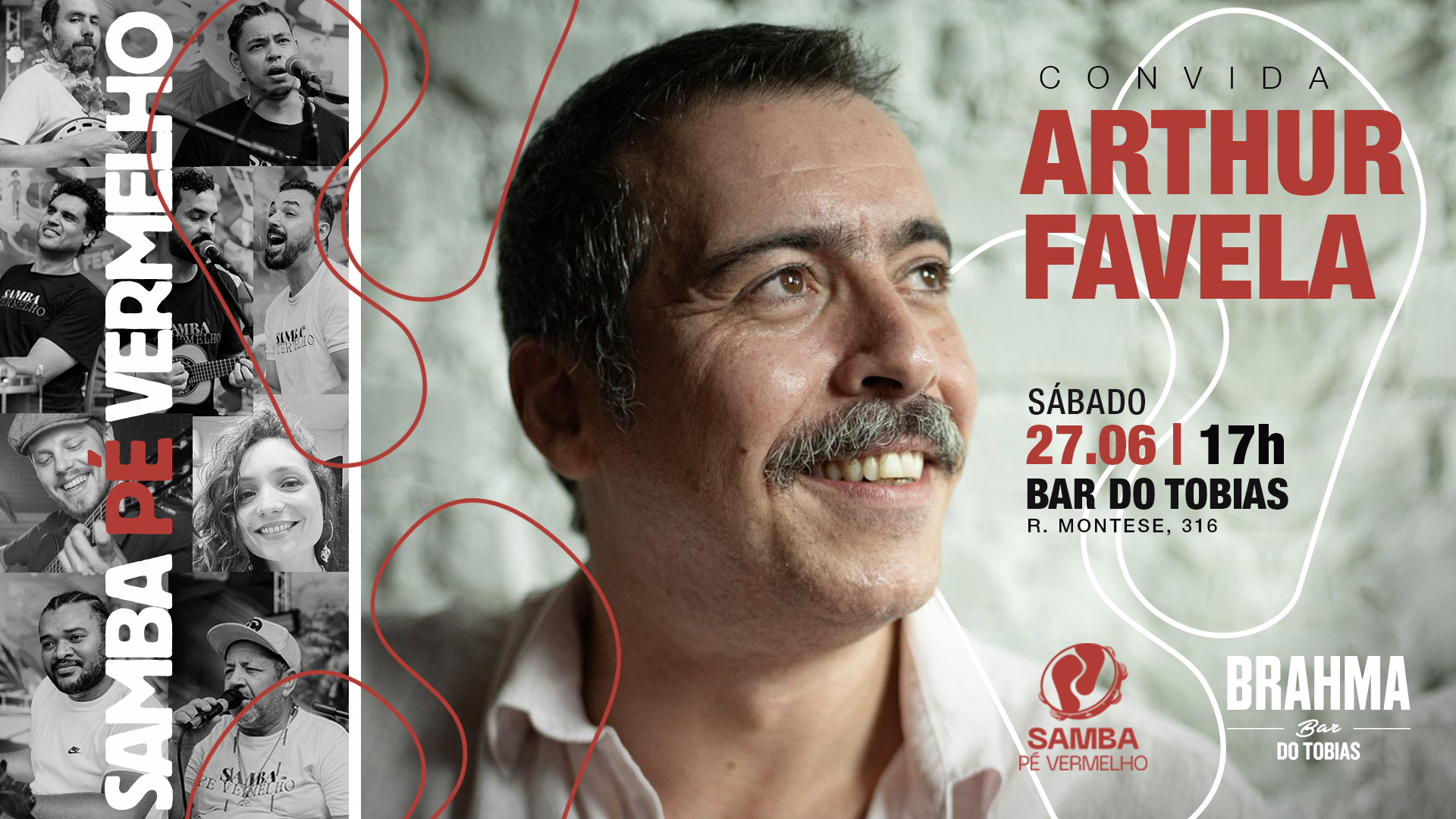 SAMBA PÉ VERMELHO CONVIDA ARTHUR FAVELA - Londrina, PR