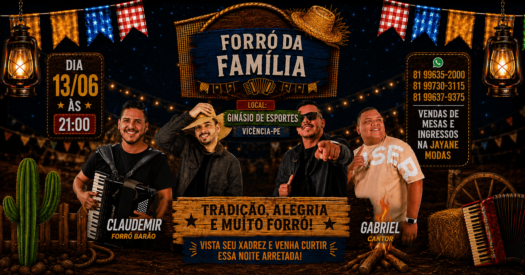 forró da familía. - Vicência, PE