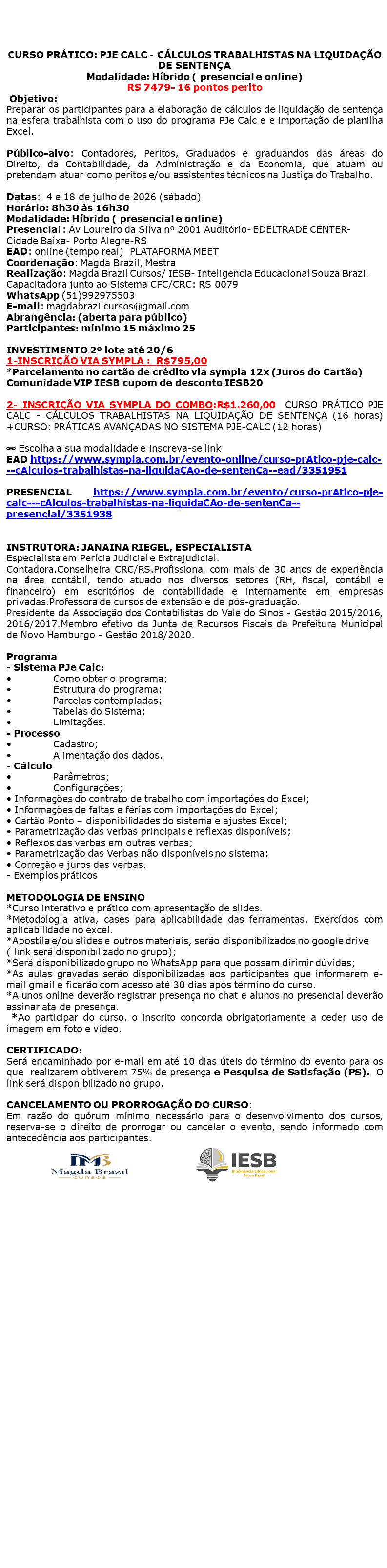 Imagem 1 da descrição do evento