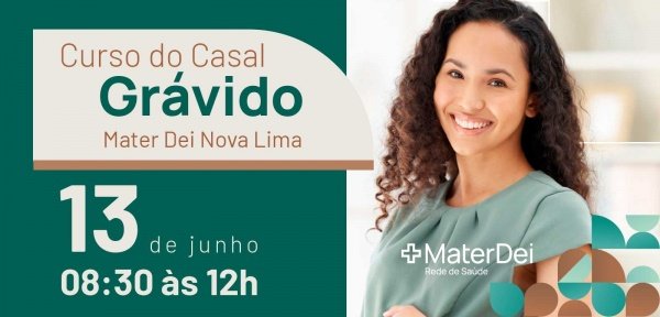 Imagem do evento Curso do Casal Grávido - Mater Dei Nova Lima