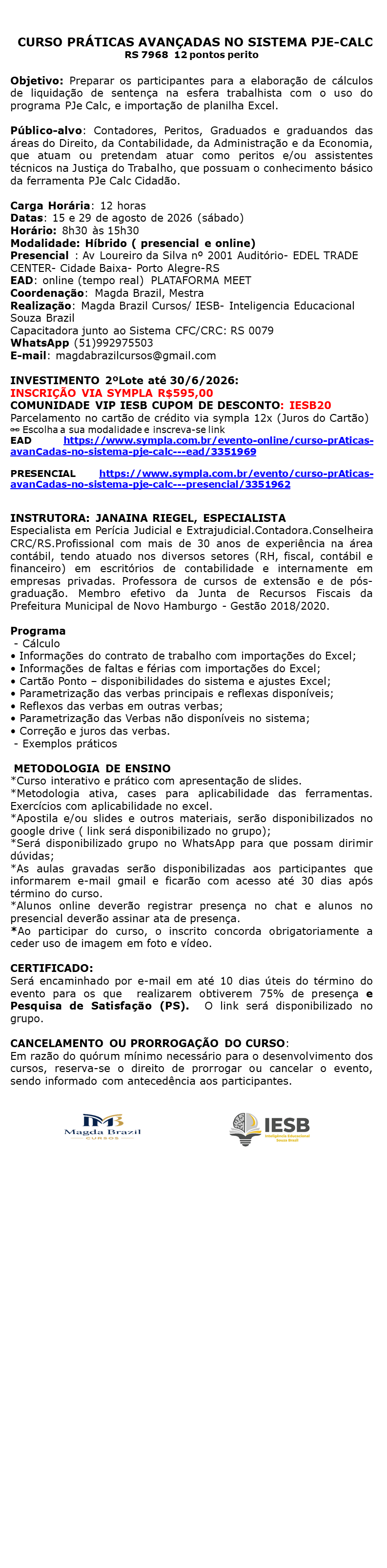 Imagem 1 da descrição do evento
