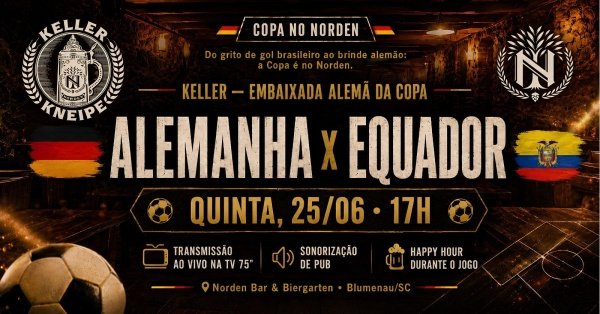 Imagem do evento Copa no Norden: Alemanha x Equador