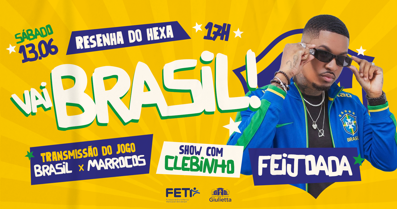 VAI BRASIL - RESENHA DO HEXA - Uberaba, MG
