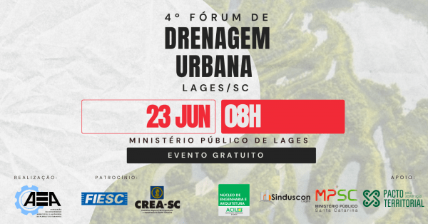 Imagem do evento 4º FÓRUM DE DRENAGEM URBANA DE LAGES
