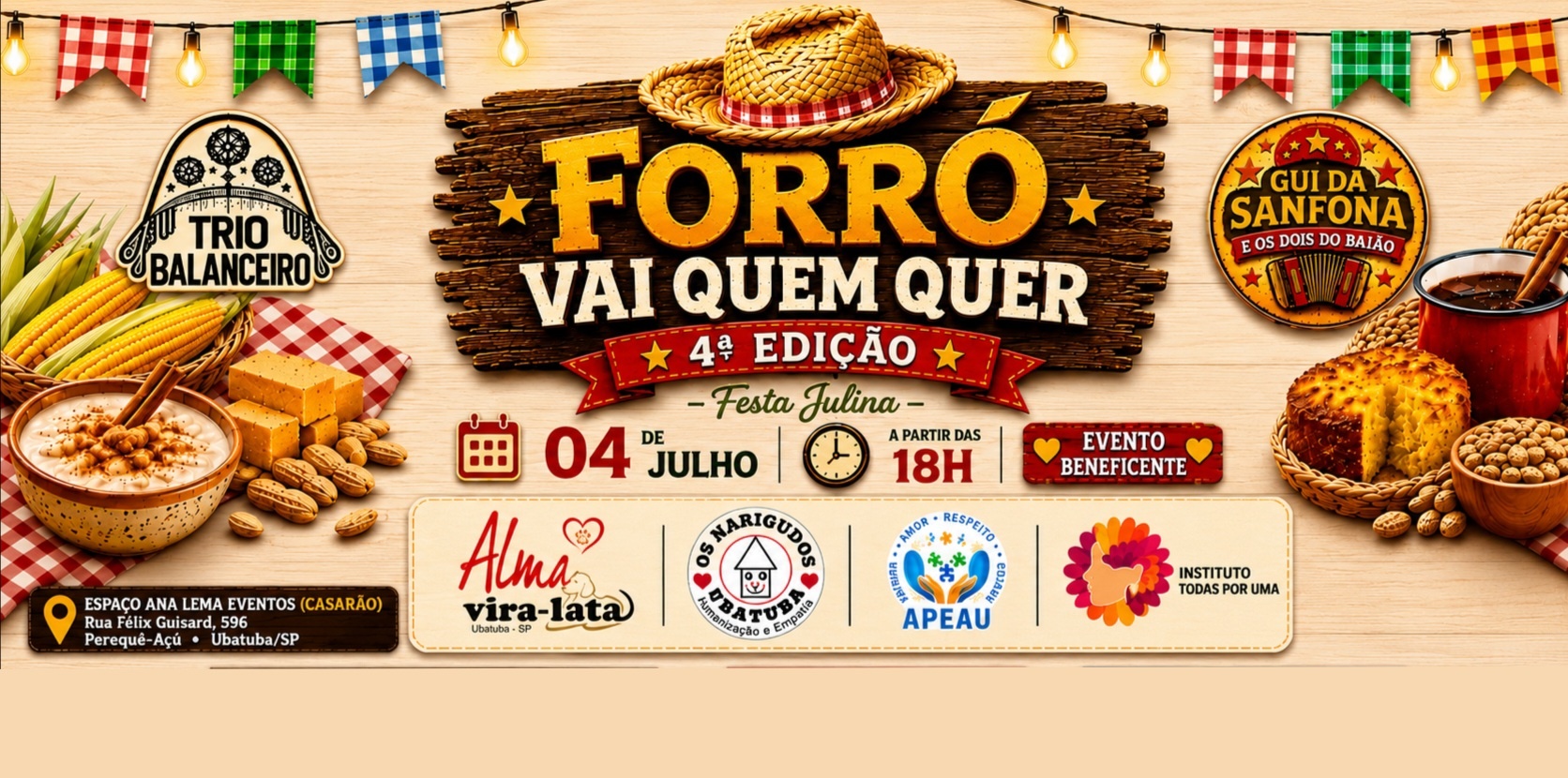 FESTA JULINA BENEFICENTE FORRÓ VQQ - Ubatuba, SP