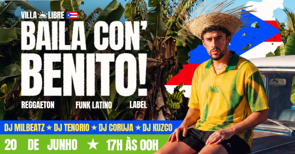 Imagem do evento BAILA CON' BENITO | REGGAETON, FUNK LATINO LABEL