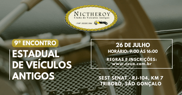 Imagem do evento 9º Encontro Estadual de Veículos Antigos