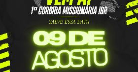 Imagem do evento 1ª Corrida (5km) Missionária IBR Castelo