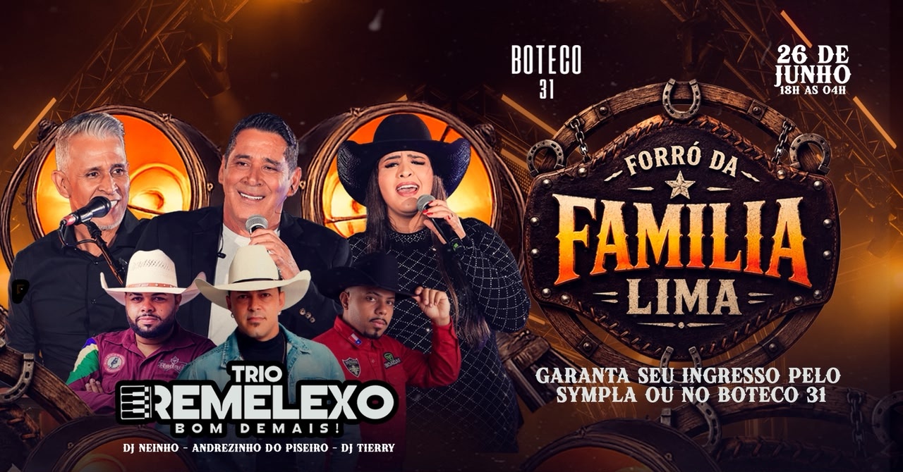 TRIO REMELEXO - FORRÓ DA FAMÍLIA LIMA - BOTECO 31 - Contagem, MG