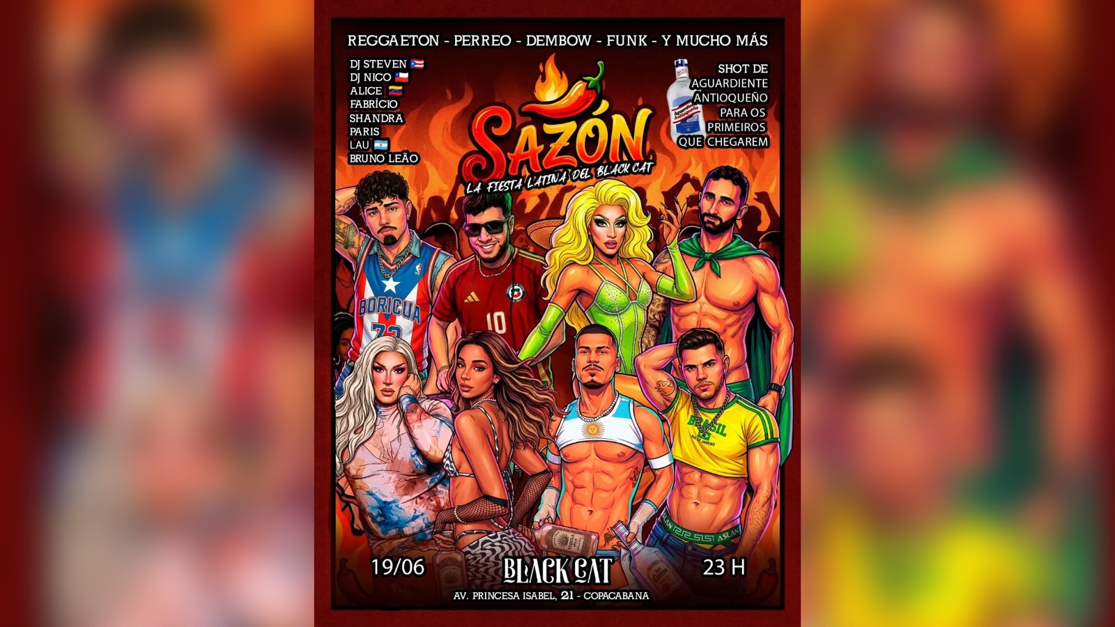 Black Cat: SAZÓN| Sexta, 19 de junho - 23h - Rio de Janeiro, RJ