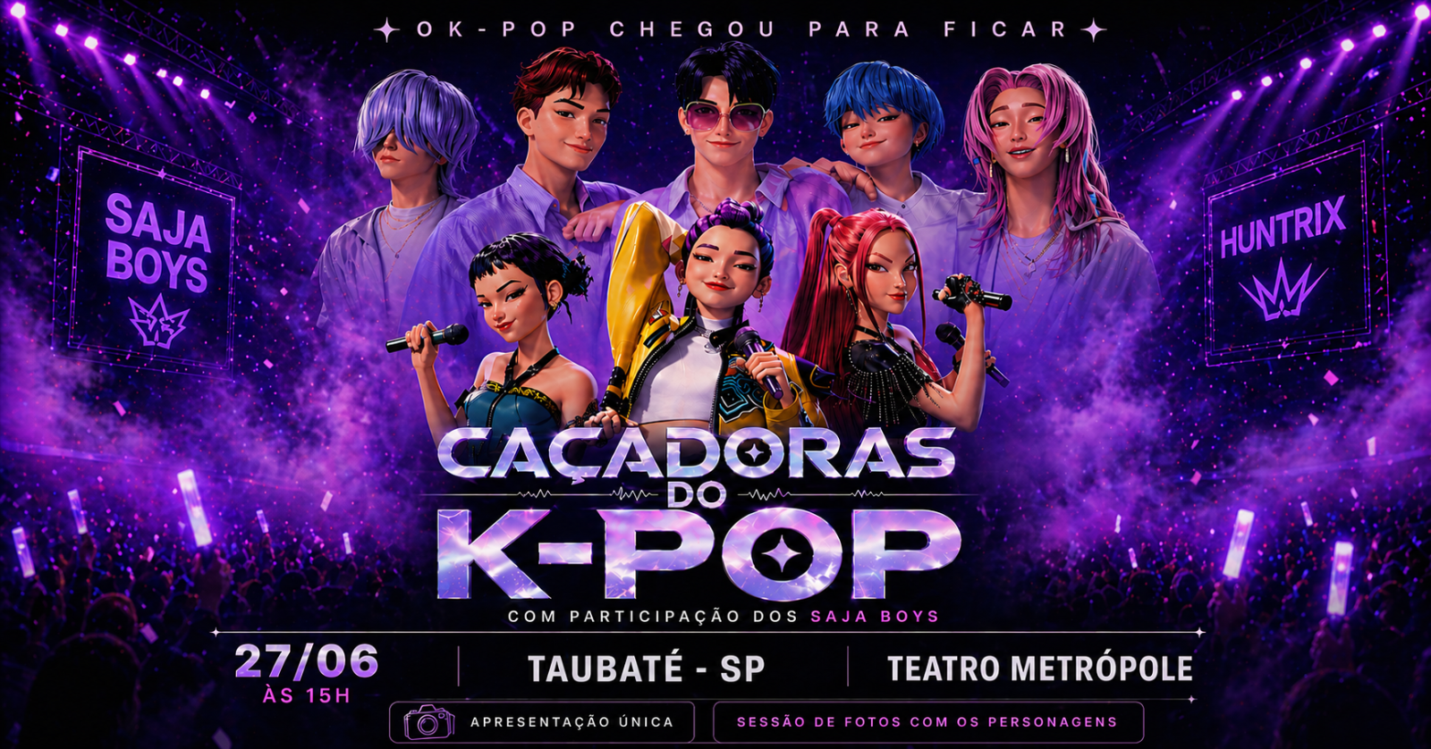 Caçadoras do K-Pop em Taubaté [27/06] em Taubaté - Sympla