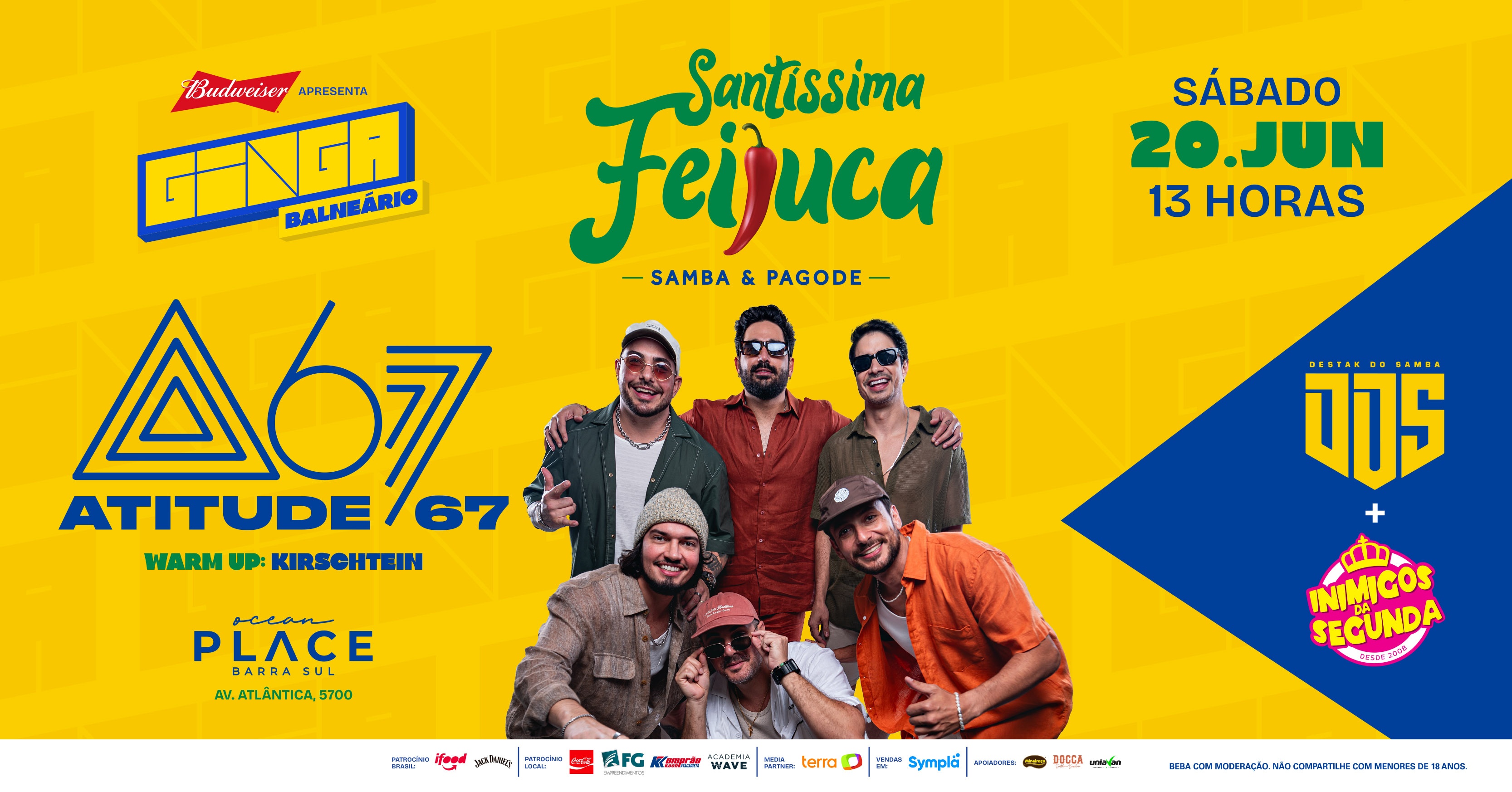 Ginga BC 20 de junho - ATITUDE 67 NA ARENA GINGA - Balneário Camboriú, SC