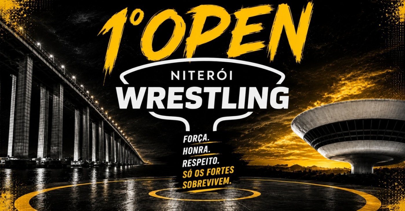 Imagem publicada pela fonte para 1° Open Niterói Wrestling