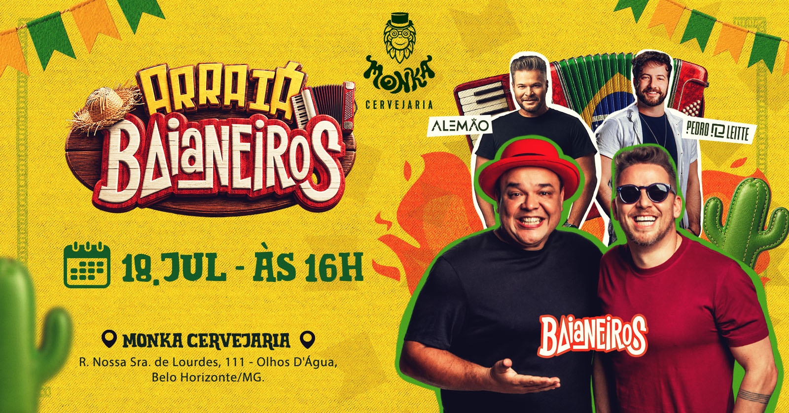 Arraiá Baianeiros - Monka Cervejaria - Belo Horizonte, MG