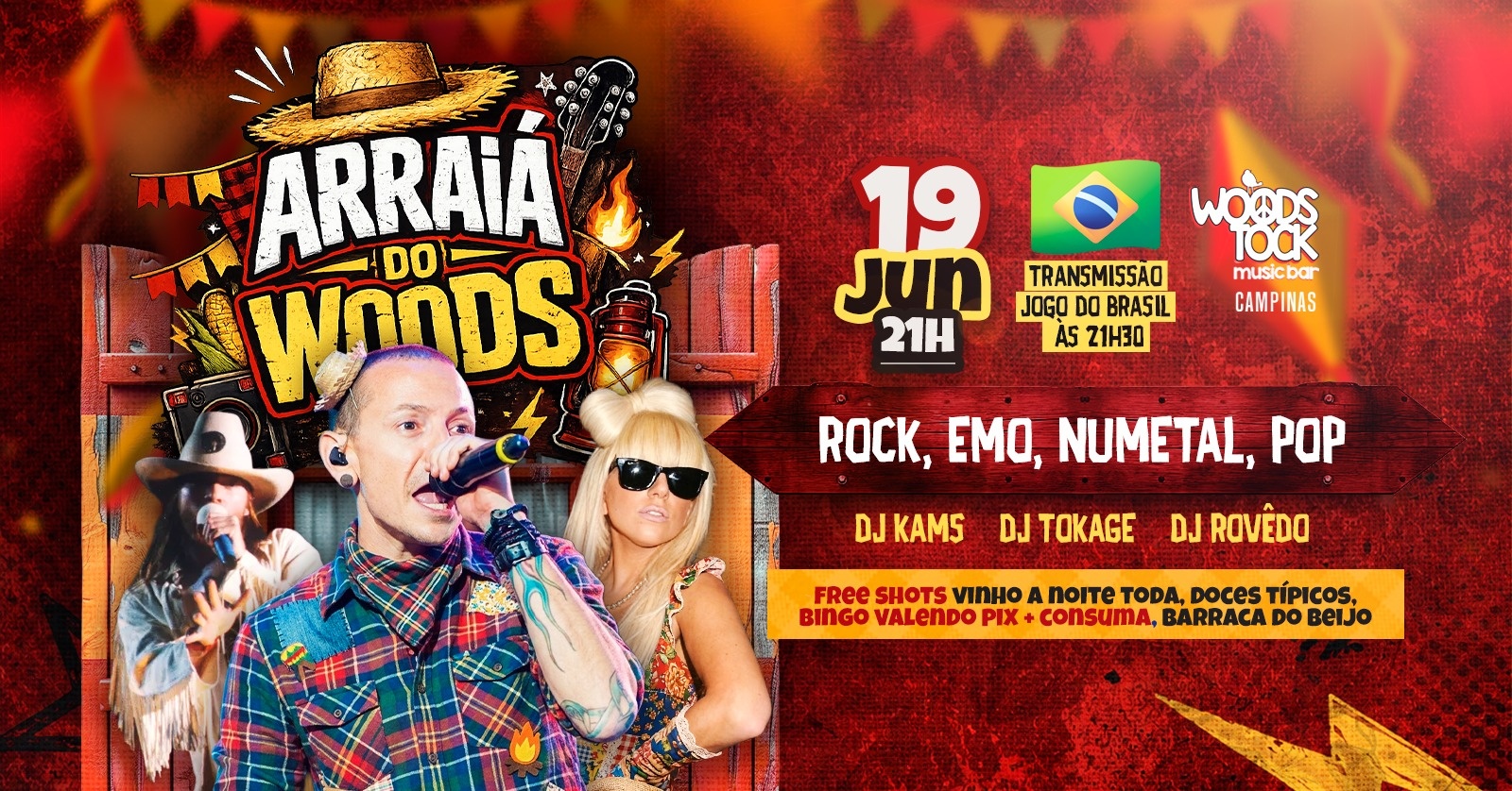 Arraiá do Woodstock - Campinas, SP