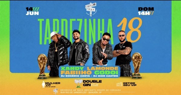 Imagem do evento TARDEZINHA 18