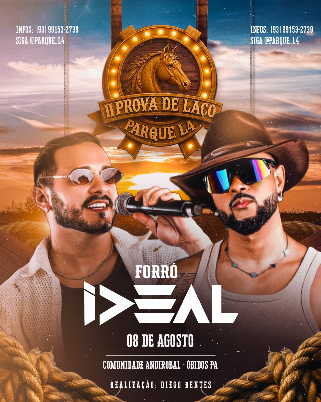 SHOW FORRO IDEAL -PROVA DE LAÇO PARQUE L4 - Óbidos, PA
