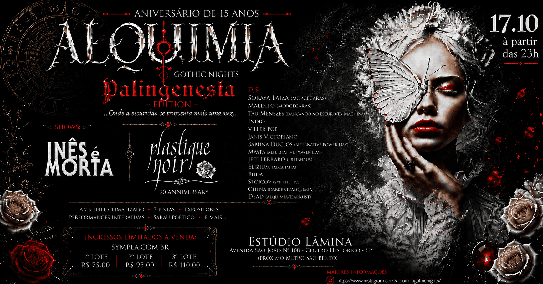 ALQUIMIA GOTHIC NIGHTS - PALINGENESIA EDITION - São Paulo, SP