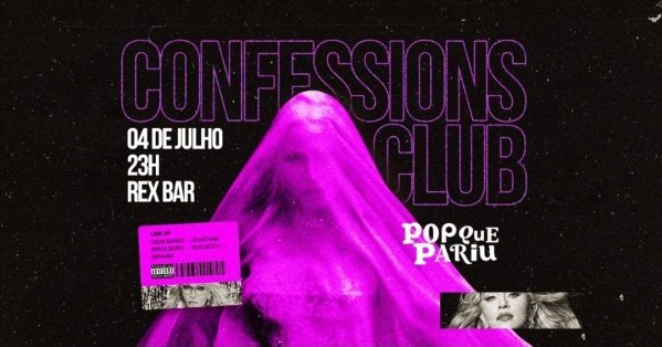 Imagem do evento PQP CONFESSIONS CLUB