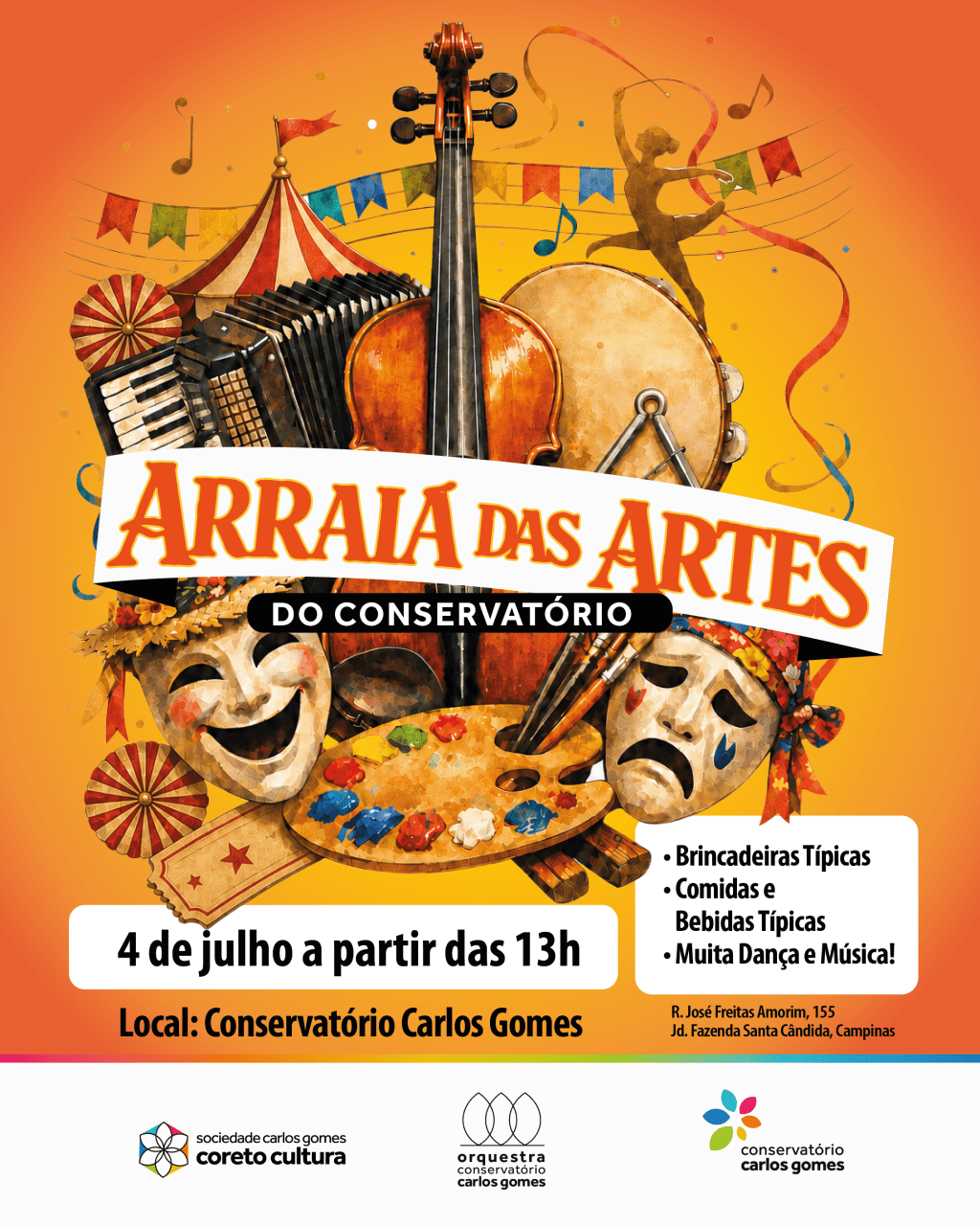 Arraiá das Artes do Conservatório Carlos Gomes