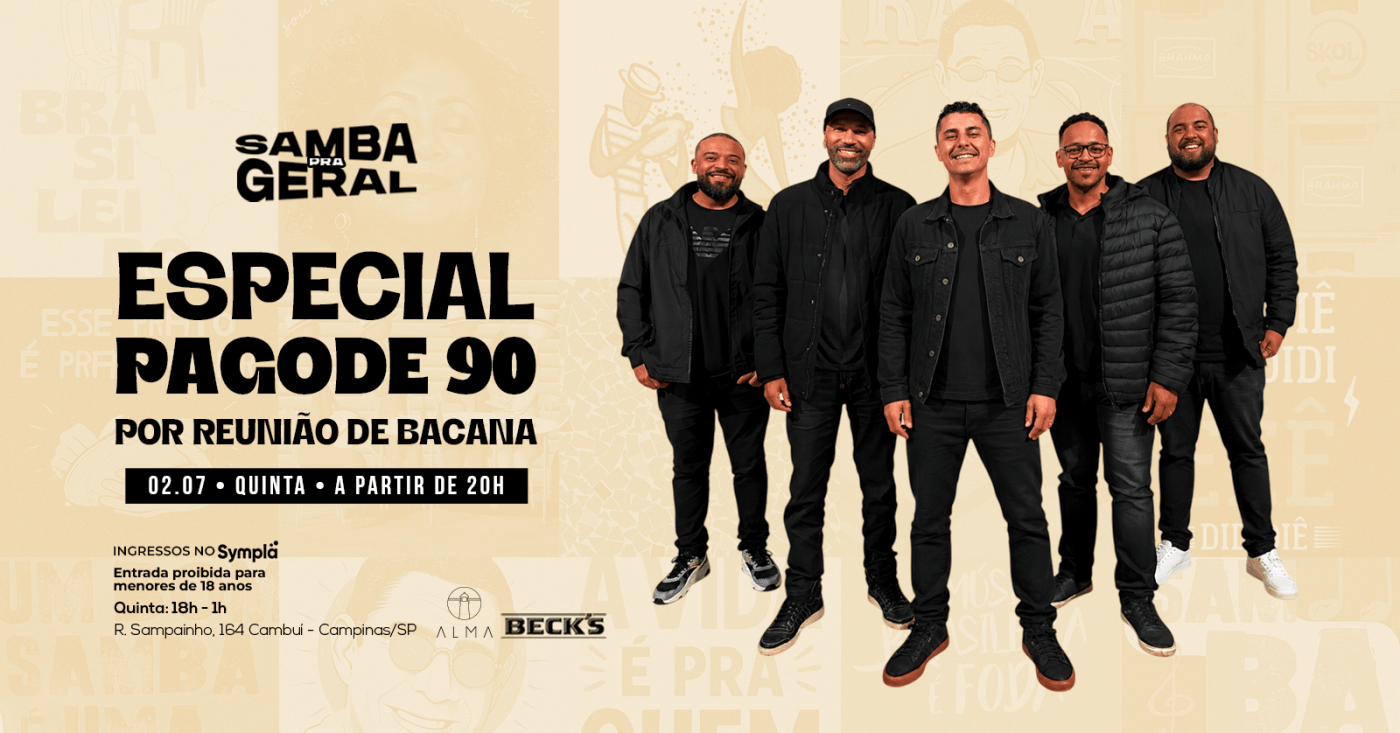 SAMBA PRA GERAL: ESPECIAL PAGODE 90