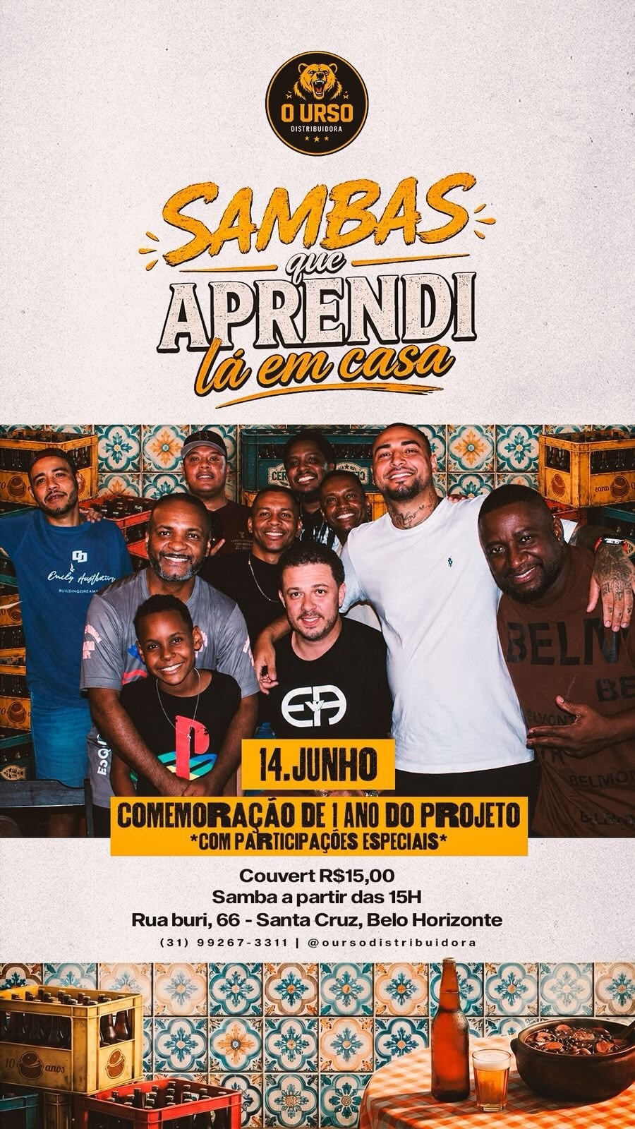 Projeto: Sambas que Aprendi Lá em Casa edição de aniversário de 1 ano (Parte 1) - Belo Horizonte, MG