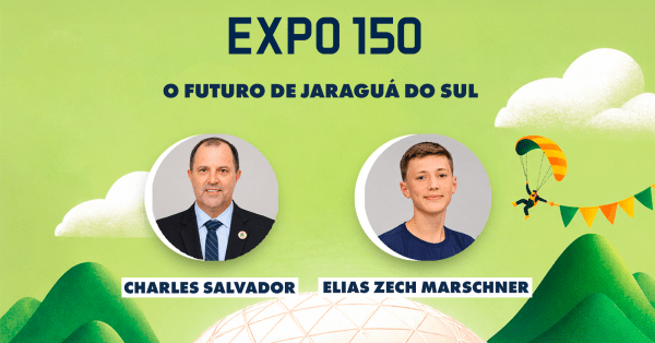 Cartaz da palestra O Futuro de Jaraguá do Sul.