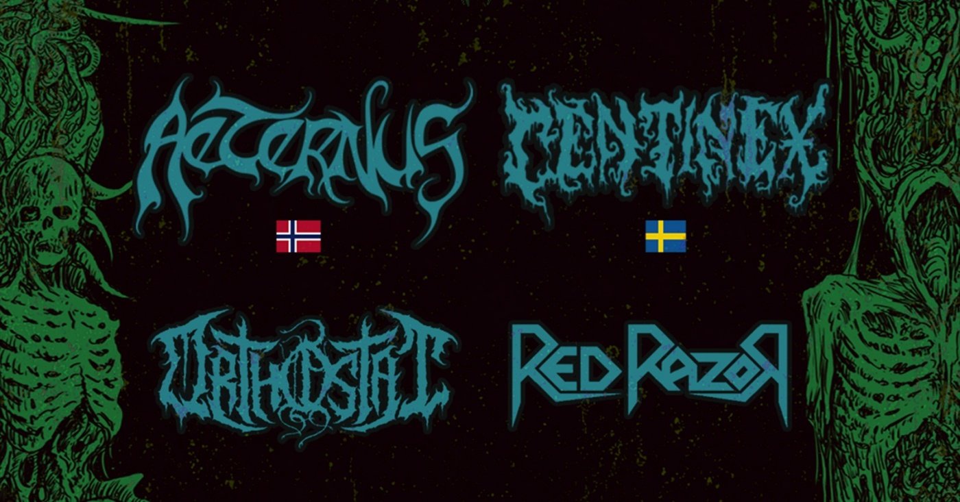Imagen de la fuente — VERÃO DO CAOS com AETERNUS - CENTINEX - ORTHOSTAT - RED RAZOR