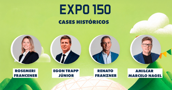 Cartaz da palestra Cases históricos: Legados que Transformaram uma Cidade.