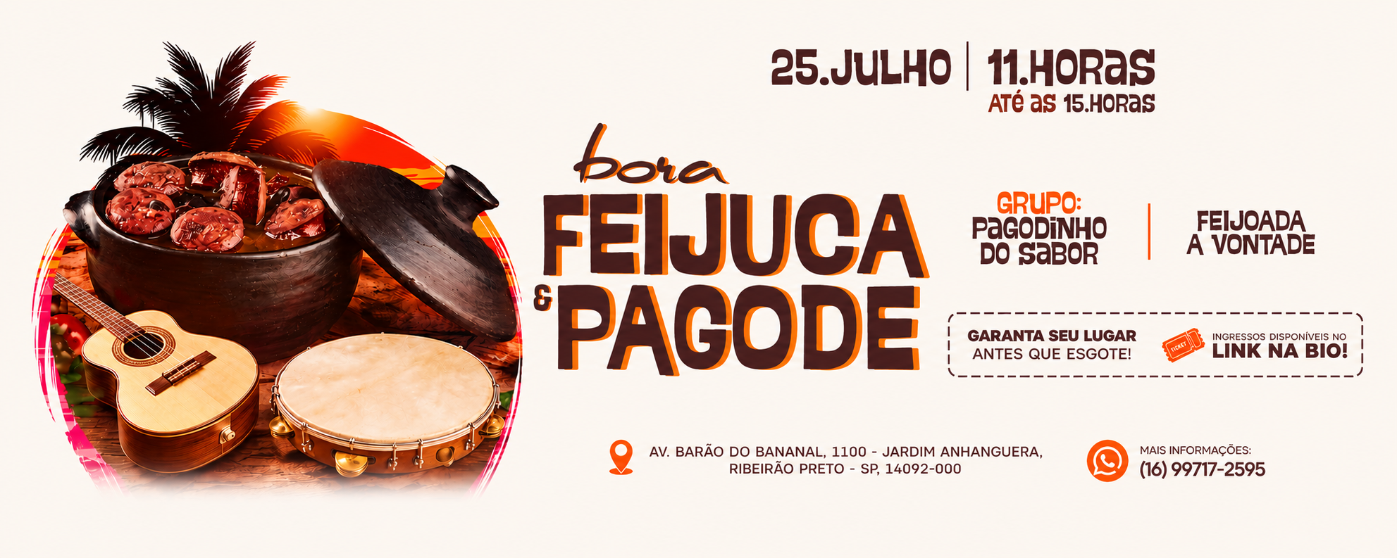 Bora de FEIJUCA & PAGODE - Ribeirão Preto, SP