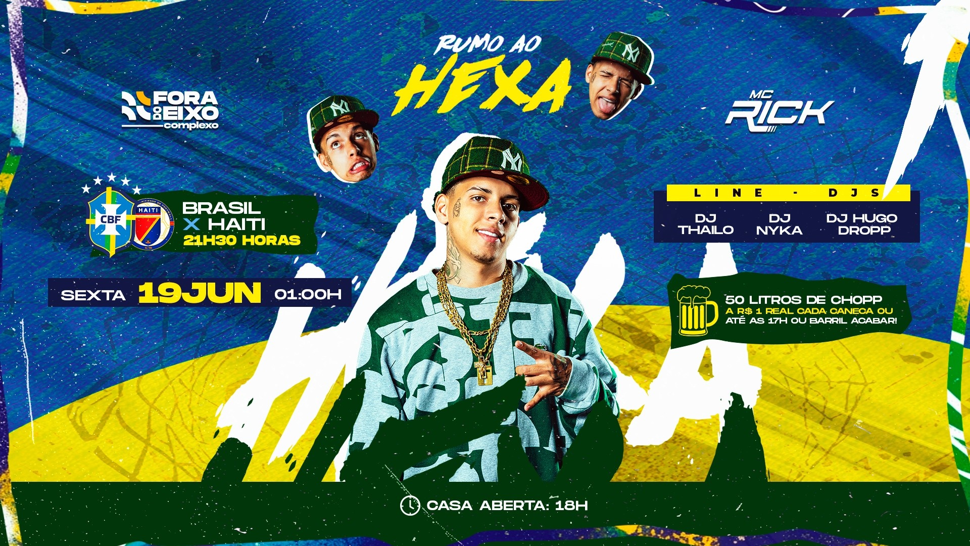 Brasil x Haiti + Baile Funk com MC RICK - Brasília, DF