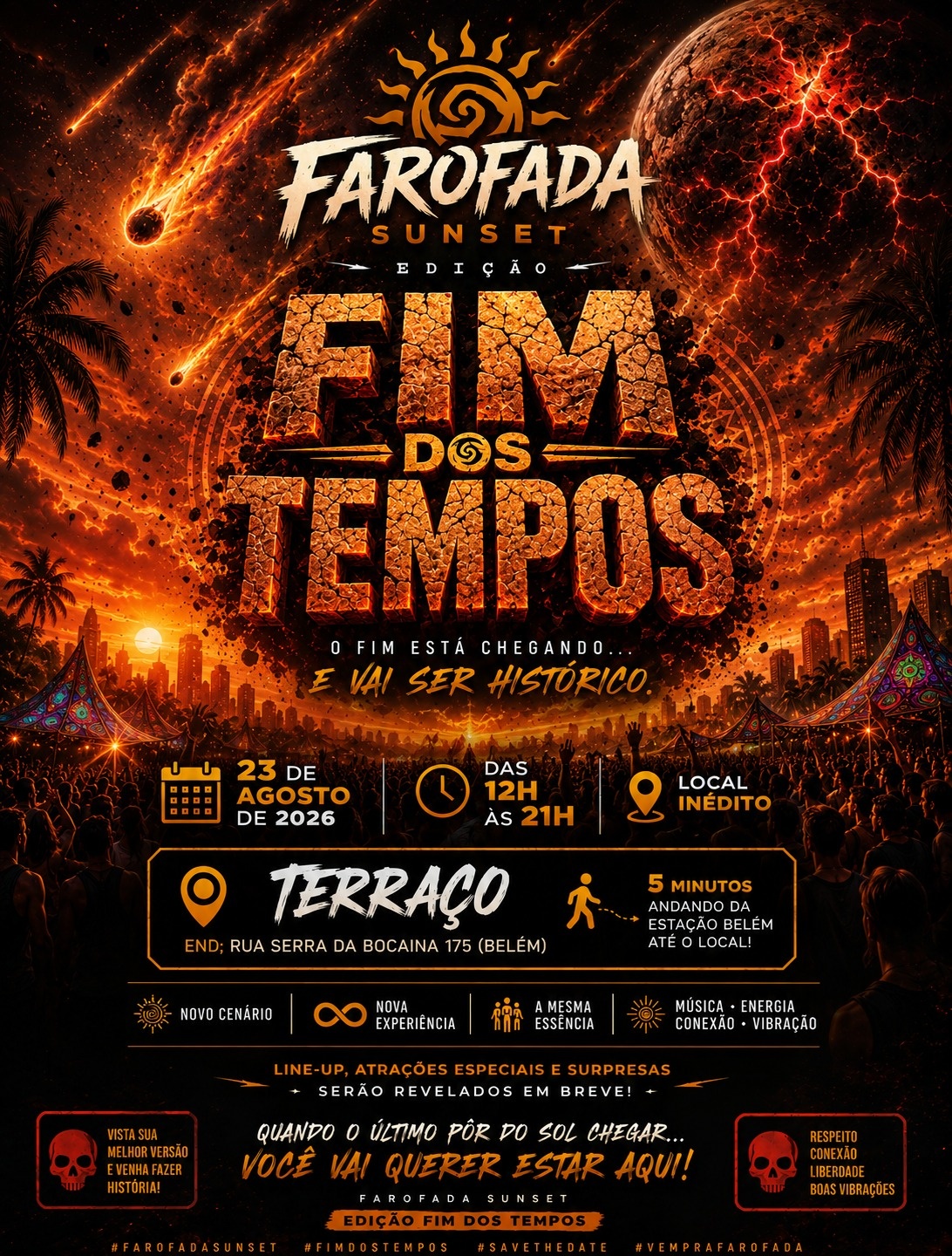 FAROFADA SUNSET | FIM DOS TEMPOS + 4 HORAS DE OPEN BAR - São Paulo, SP