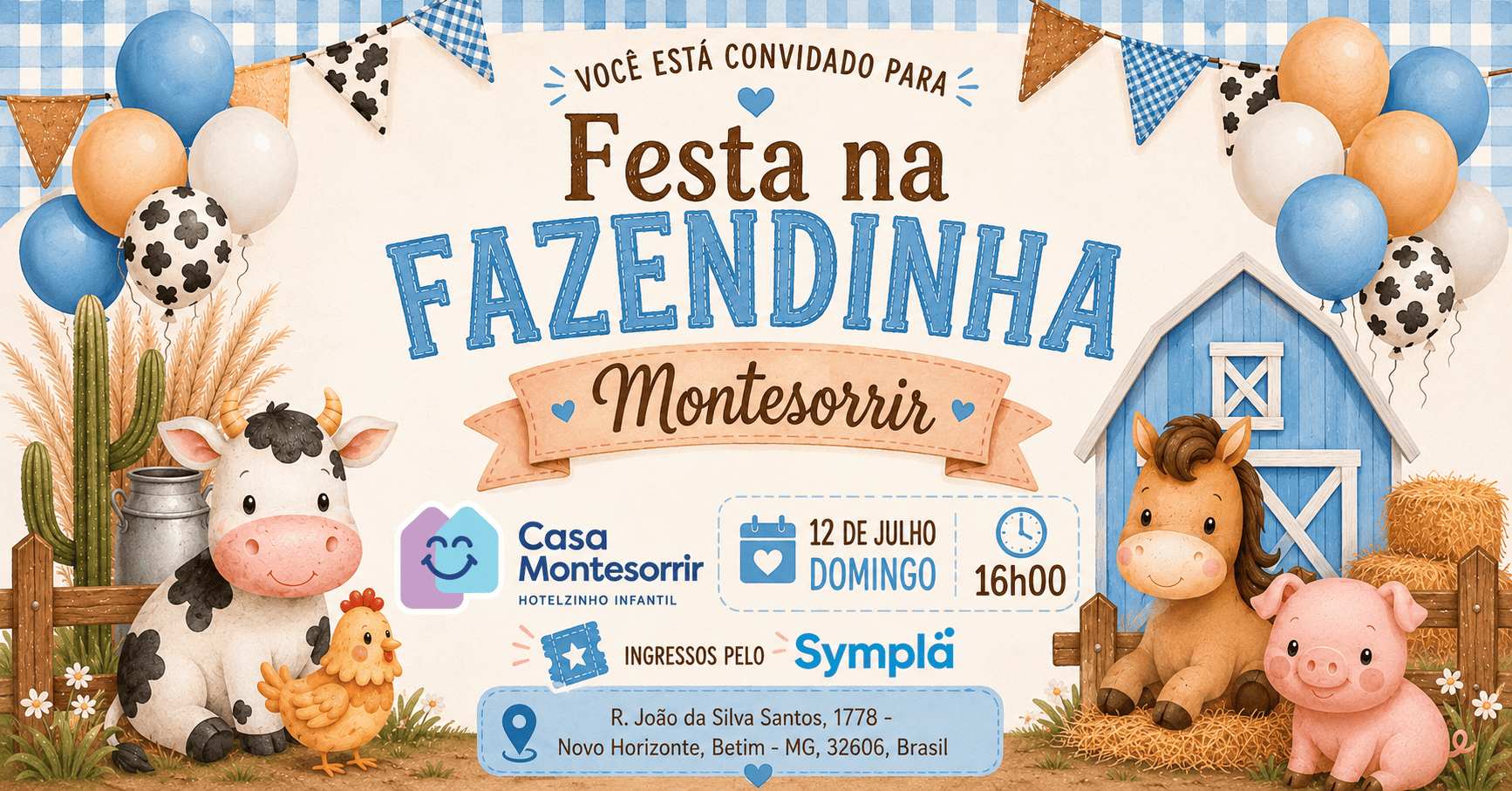 Festa na fazendinha - Casa Montesorrir - Betim, MG