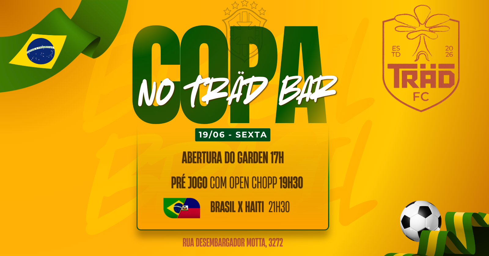 BRASIL X HAITI NO TRÄD BAR - Curitiba, PR