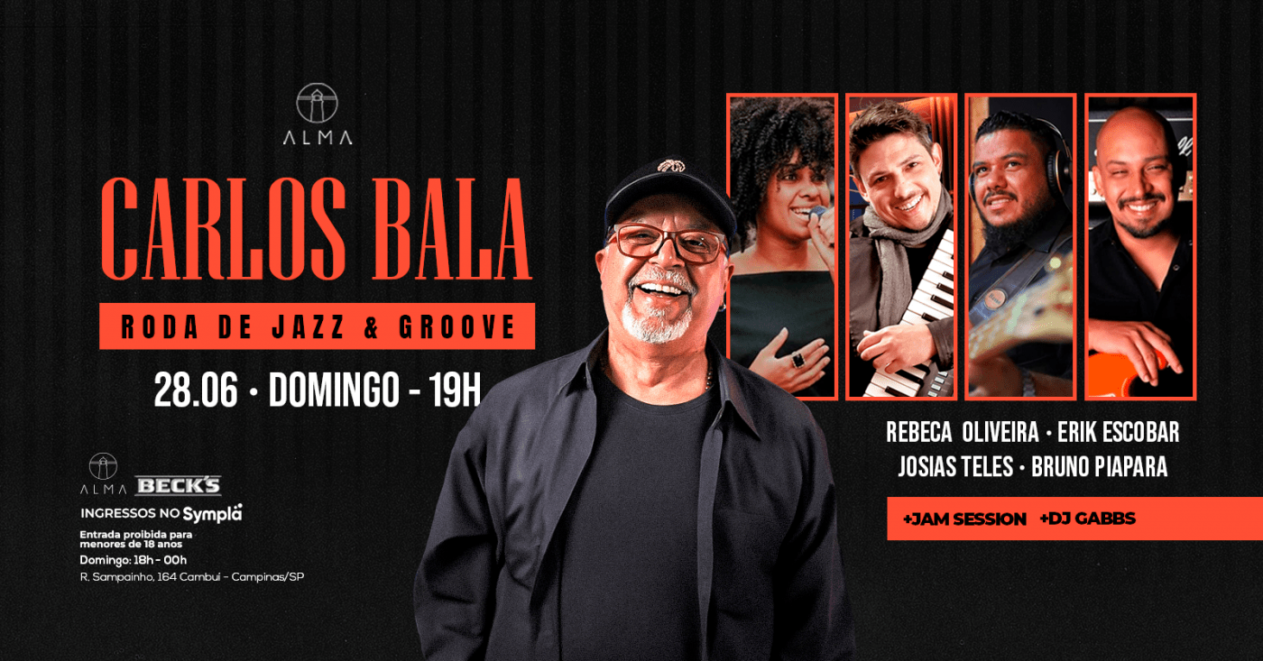 Roda de Jazz e Groove Carlos Bala